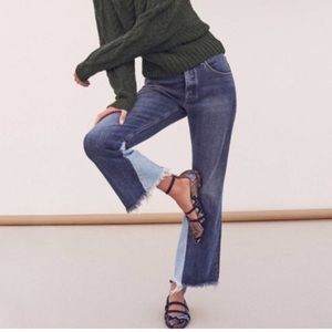 Anthropologie Pilcro and the Leatherpress Two Tone Jeans